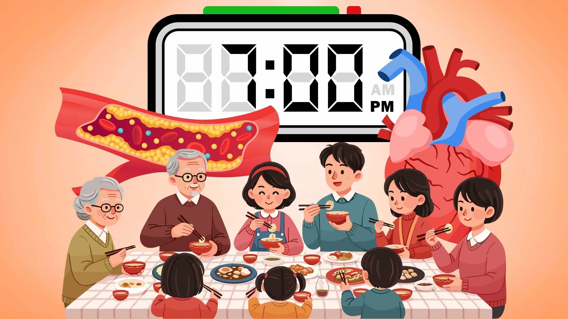 What happens when you have dinner after 7pm