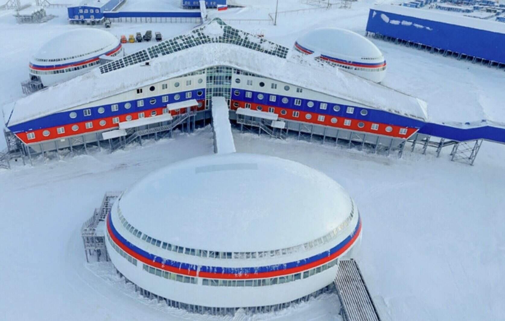 Arctic Trefoil complex - one of the most modern Arctic bases currently operated by Russia. Photo: Russian Ministry of Defense.