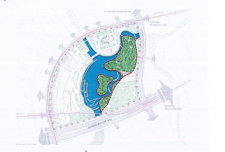 Khu công viên ngập nước.