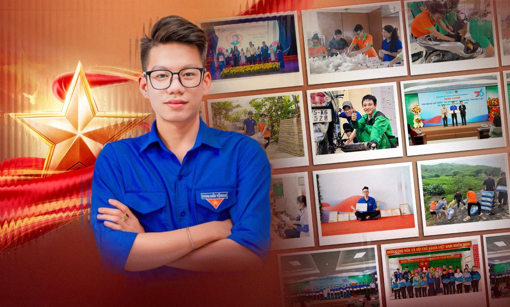 Student, Party member Nguyen Van Tu, Dong A University. Photo: Phuong Chi