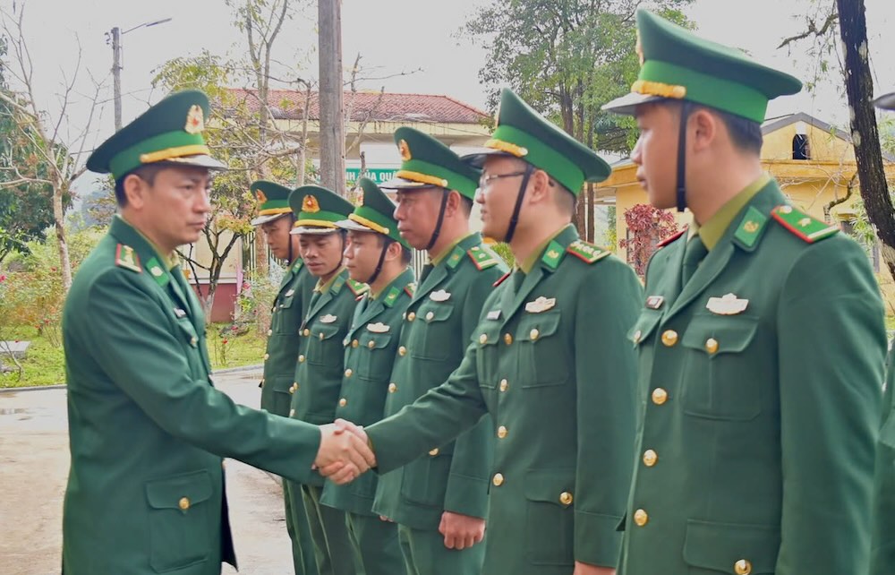 Hue City Border Guard maintains border security during the Lunar New Year. Photo: Vo Tien