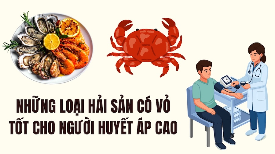 Seafood with shells that are good for people with high blood pressure