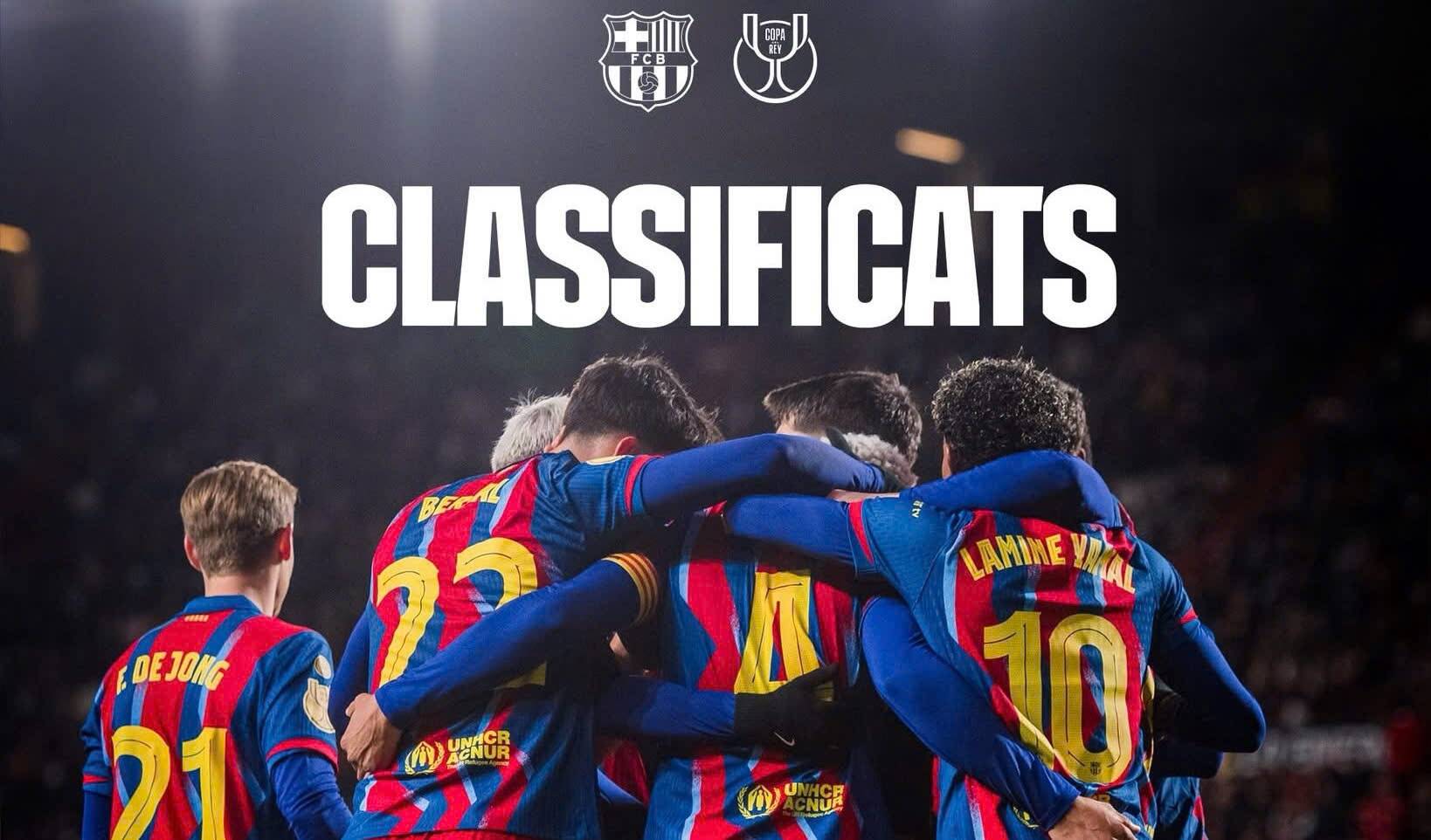 Barcelona officially participates in the Copa del Rey semi-finals this season. Photo: FCB