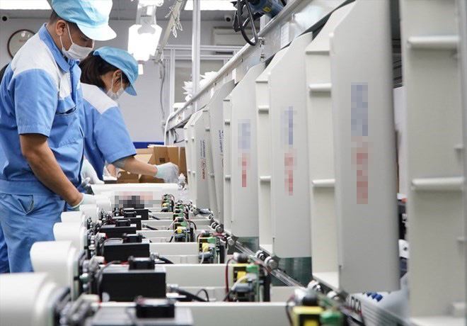 High-tech product manufacturing enterprises are entitled to preferential policies and support in accordance with the law on corporate income tax. Photo: Thu Hang
