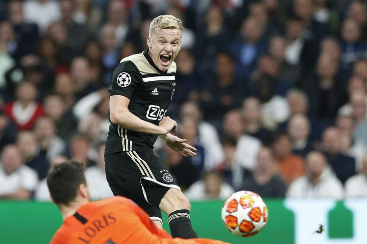 Midfielder Donny van de Beek. Photo: Xinhua