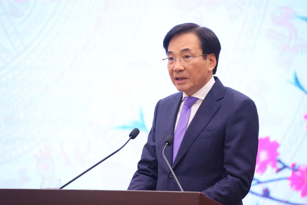 Minister, Chairman of the Government Office Tran Van Son said that he strives to put the gold exchange into operation before February 10. Photo: Tran Vuong