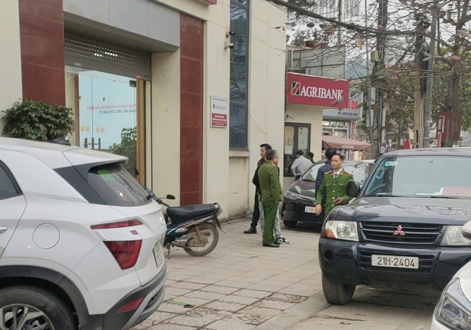 Phòng giao dịch của Ngân hàng Agribank chi nhánh Yên Bái - Nơi xảy ra vụ việc. Ảnh: NDCC