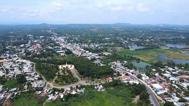 Tuyến cao tốc Dầu Giây - Tân Phú dài gần 64km có vị trí gần quốc lộ 20 qua tỉnh Đồng Nai. Ảnh: HAC