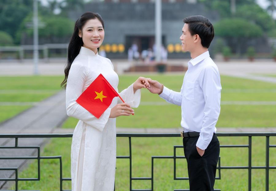 Ông xã là điểm tựa tinh thần của cựu tuyển thủ Phạm Thị Yến. Ảnh: Nhân vật cung cấp