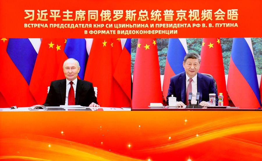 President Xi Jinping holds online meeting with Russian President Vladimir Putin on February 4, 2026. Photo: Xinhua