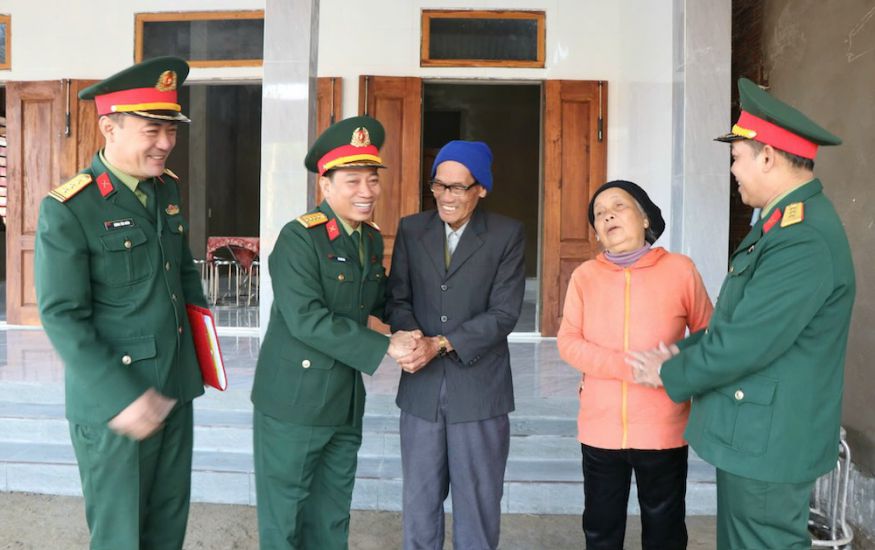 People in Hue City are excited to celebrate Tet in a solid, spacious house after the Quang Trung Campaign. Photo: Nguyen Luan