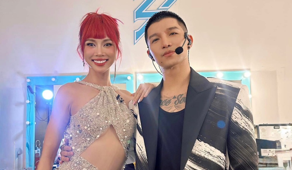 Beautiful sister" Vu Ngoc Anh and Cuong Seven have a happy marriage. Photo: NVCC