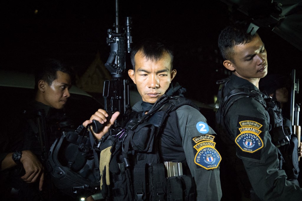 Lực lượng Cảnh sát Cục Trấn áp Tội phạm Thái Lan. Ảnh: AFP