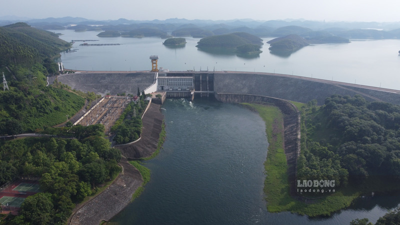 Water levels of hydropower reservoirs nationwide on February 5. Photo: Dinh Dai