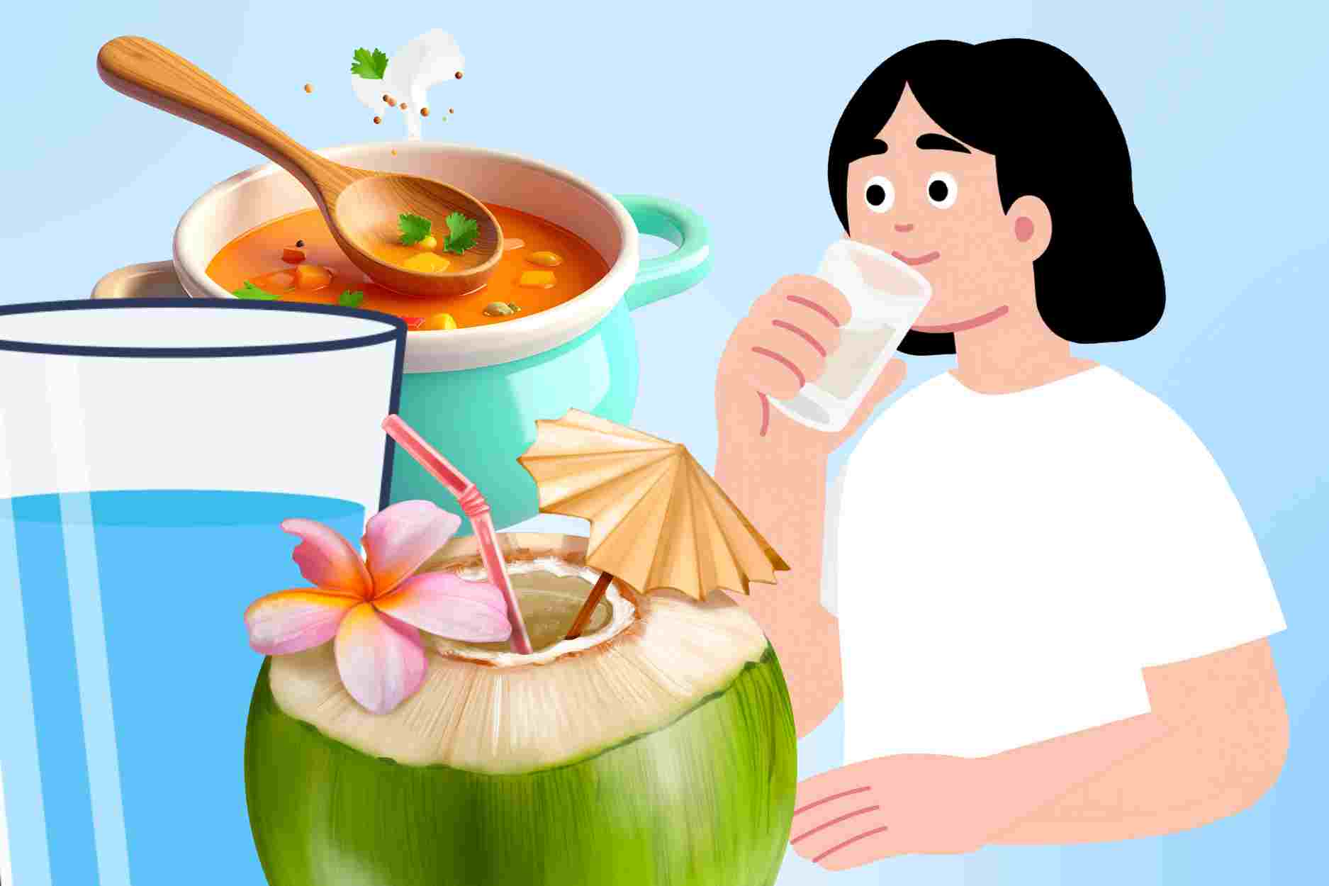 Drinks that help prevent dehydration in winter.