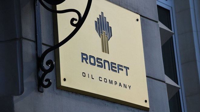 Logo of Russian oil and gas corporation Rosneft. Photo: RT