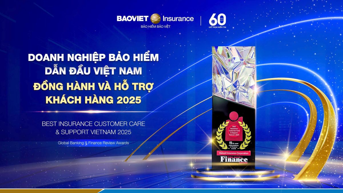 Bao Viet Insurance is the leading insurance company in Vietnam in accompanying and supporting customers in 2025. Photo: BHBV