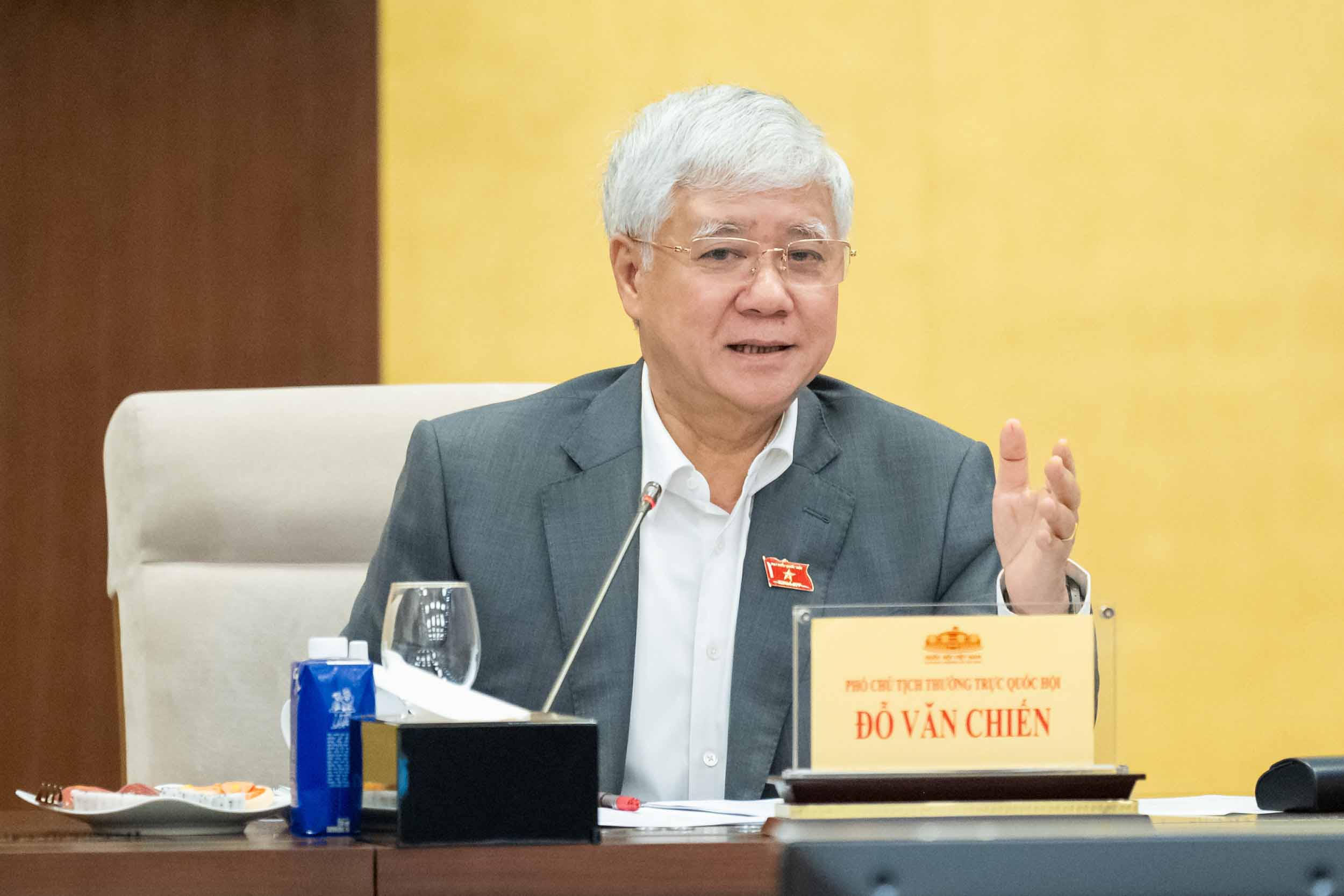 Standing Vice Chairman of the National Assembly Do Van Chien proposed to prepare for the 1st Session of the 16th National Assembly to ensure progress, quality of work, and clear responsibility. Photo: Pham Thang