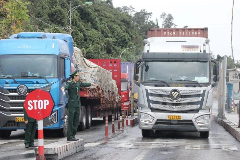 After the drastic direction of the Government and the urgent involvement of ministries and sectors, the situation of goods congestion at some border gates has basically been resolved. Photo: Ministry of Agriculture and Rural Development