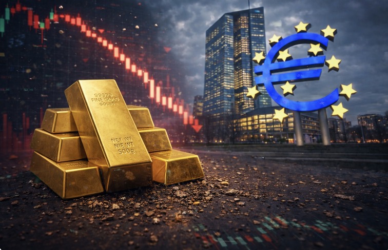 World gold prices fell sharply in the most recent session, under pressure as the European Central Bank (ECB) maintained interest rates and cautious sentiment overwhelmed the global financial market. Graphics: Khuong Duy