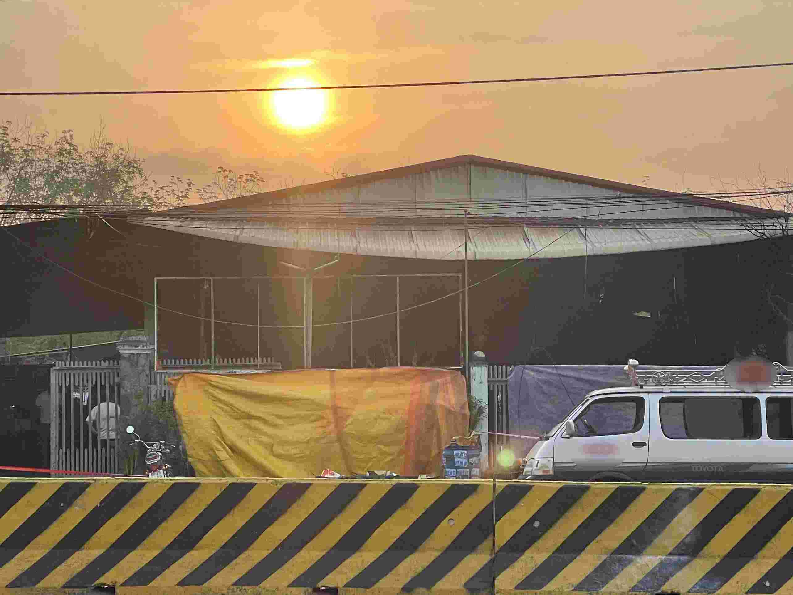 Hiện trường vụ cháy. Ảnh: Đình Trọng