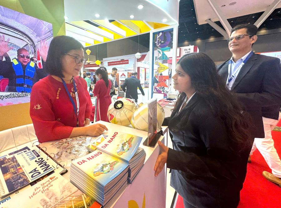 Gian hàng Du lịch Đà Nẵng tại OTM 2026. Ảnh: Sở VHTTDL