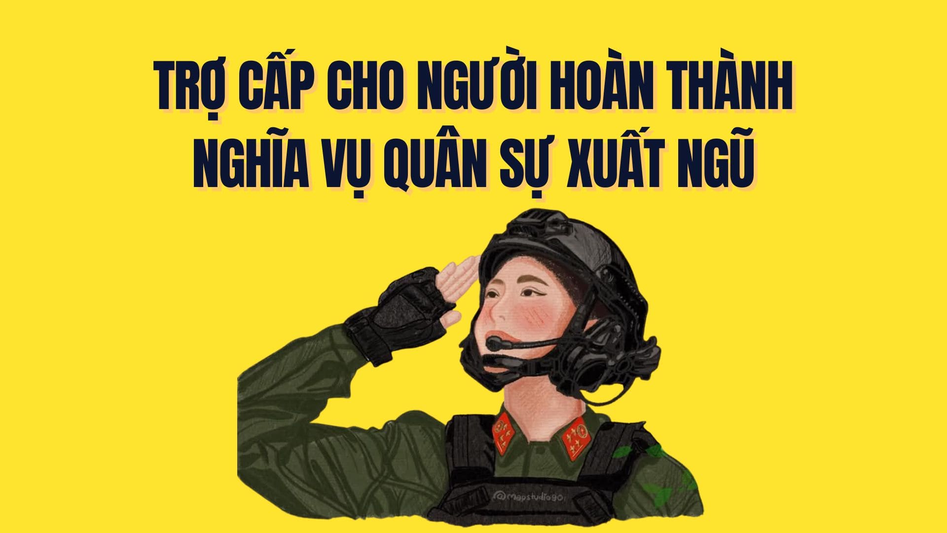 Details of allowances for people who have completed military service and discharged from the army. Graphics: Tra My