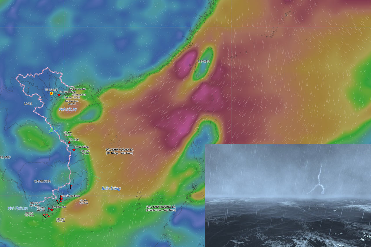 Forecast of bad weather tonight and tomorrow due to cold air