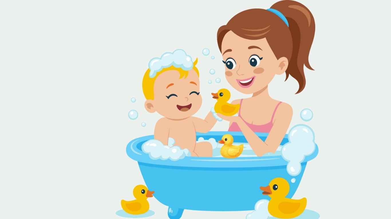 3 things parents must do after bathing their baby to avoid minor illnesses. Graphic photo: Hoang Loc