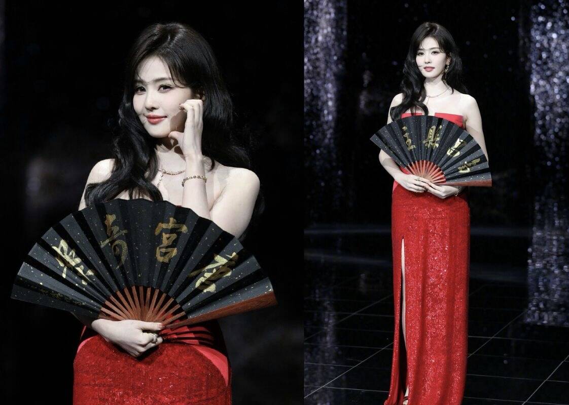 Bạch Lộc ghi điểm với diện mạo quyến rũ. Ảnh: Xinhua