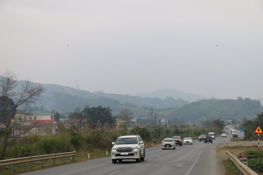 Tuyến đường kết nối các tỉnh Tây Bắc, dự báo lưu lượng phương tiện tăng cao trong những ngày cận Tết. Ảnh: Yên San