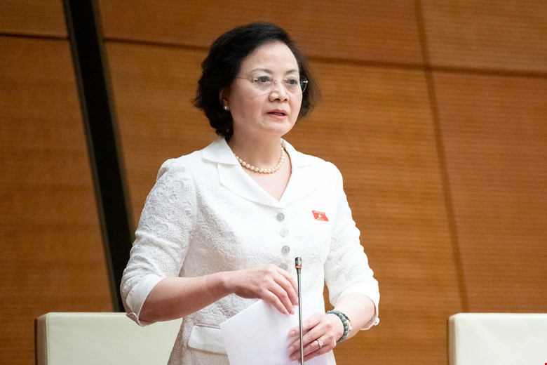 Secretary of the Party Central Committee, Deputy Prime Minister Pham Thi Thanh Tra is the Head of the National Steering Committee for searching, repatriating and identifying martyrs' remains. Photo: Pham Dong