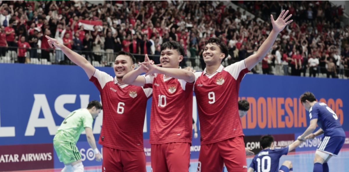 Tuyển futsal Indonesia đang hướng đến danh hiệu vô địch châu Á lần đầu tiên trong lịch sử. Ảnh: LĐBĐ Indonesia