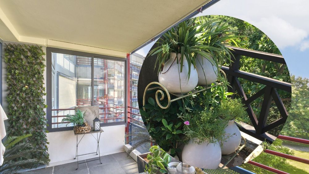 The clever designs help expand the visual area and create accents for the balcony. Graphics: Thanh Thanh