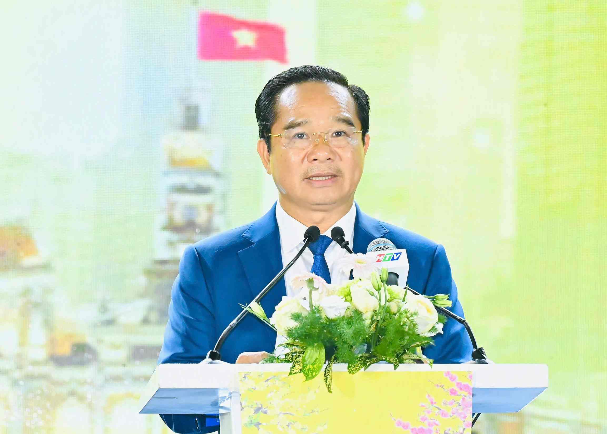 Chủ tịch UBND TPHCM Nguyễn Văn Được phát biểu tại buổi họp mặt. Ảnh: Việt Dũng.