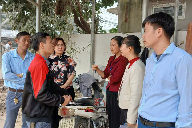 After being propagated and mobilized by the government, many households agreed to hand over land for the project to build the Thang Long Avenue expressway. Photo: Hoa Lac Commune E-Portal
