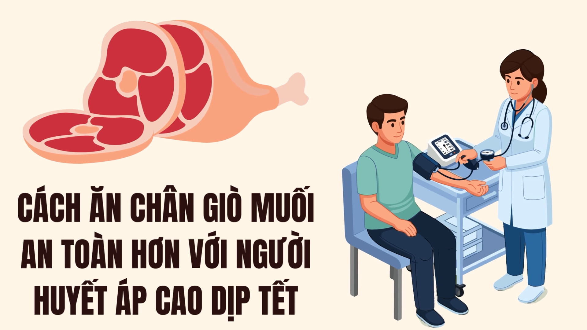 How to eat salted pork legs safer for people with high blood pressure during Tet