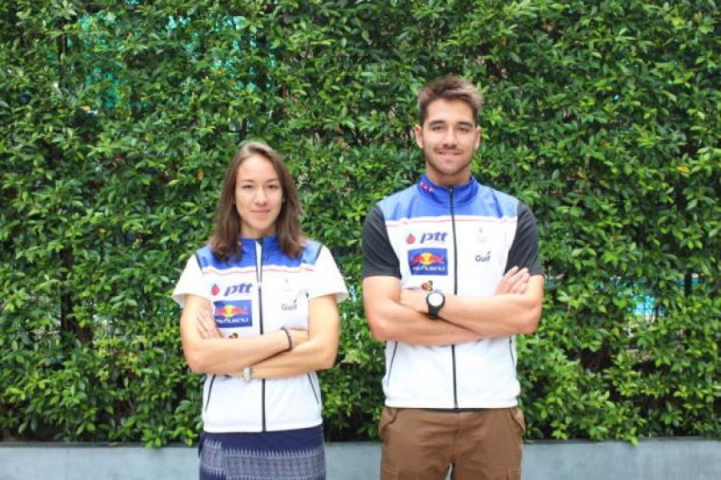 Karen Chanloung and Mark Chanloung are 2 Thai athletes participating in the 2026 Winter Olympics. Photo: Olympic Thailand