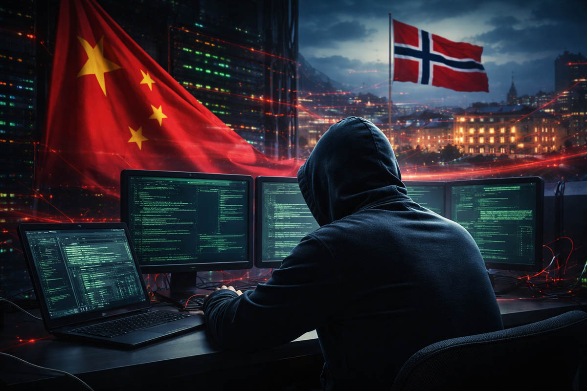The Norwegian government accused a Chinese hacker group called Salt Typhoon of attacking the country's network. Photo: AI