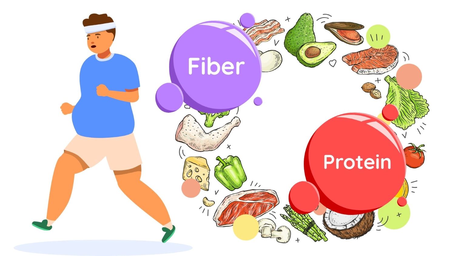 Maintaining a healthy diet and exercising helps to lose weight effectively. Graphics: Thanh Thanh