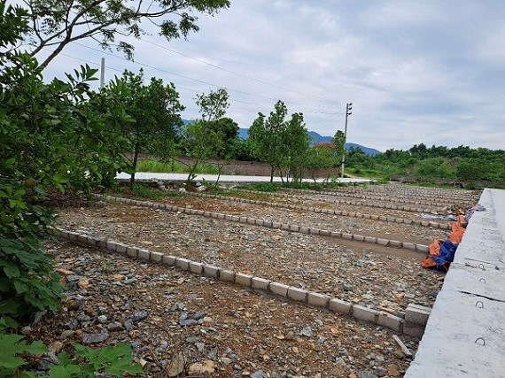 Land plot separation in the suburban area of Hanoi heats up. Photo: Luc Giang