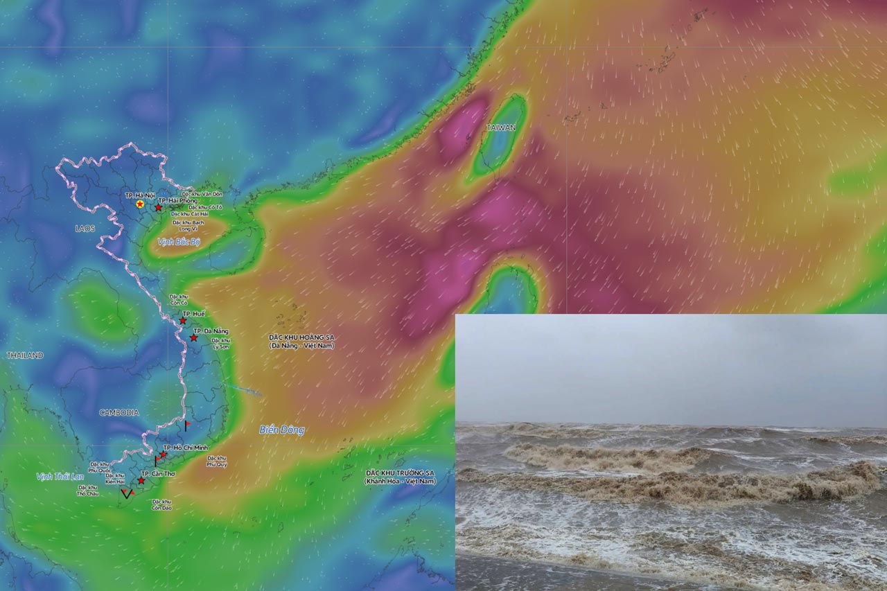 Forecast of bad weather developments in the next 2 days due to the upcoming strengthening cold air