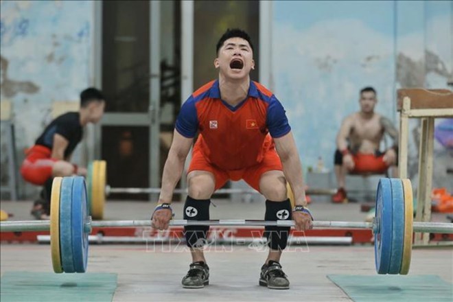 The Vietnamese weightlifting team will prepare professionally towards many important international tournaments. Photo: VNA