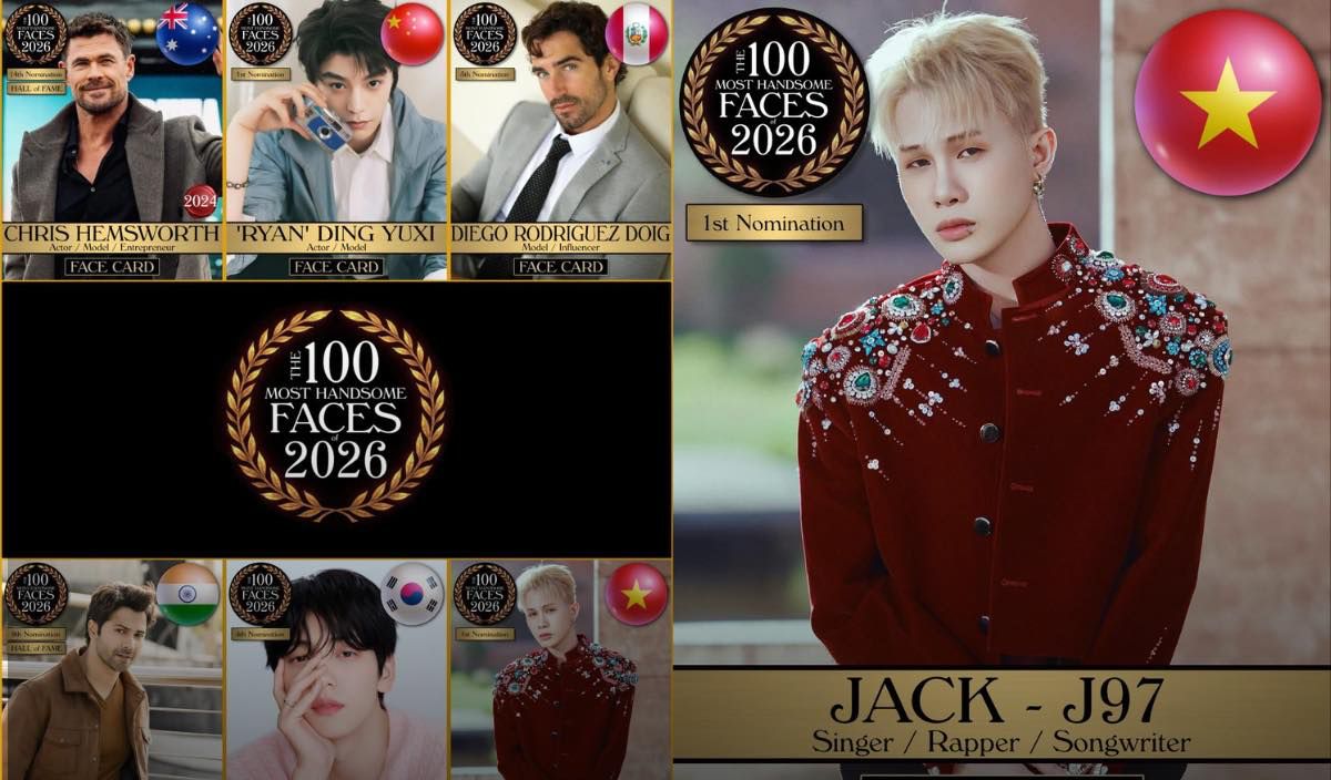 Jack is in the top 100 most beautiful faces in the world nominations along with international artists. Photo: Unit TC