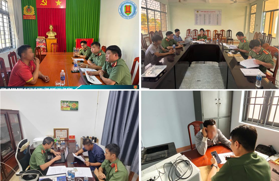 Công an tỉnh Lâm Đồng xử lý 4 trường hợp đăng tải các thông tin sai sự thật liên quan đến Đại hội XIV của Đảng. Ảnh: Công an cung cấp 
