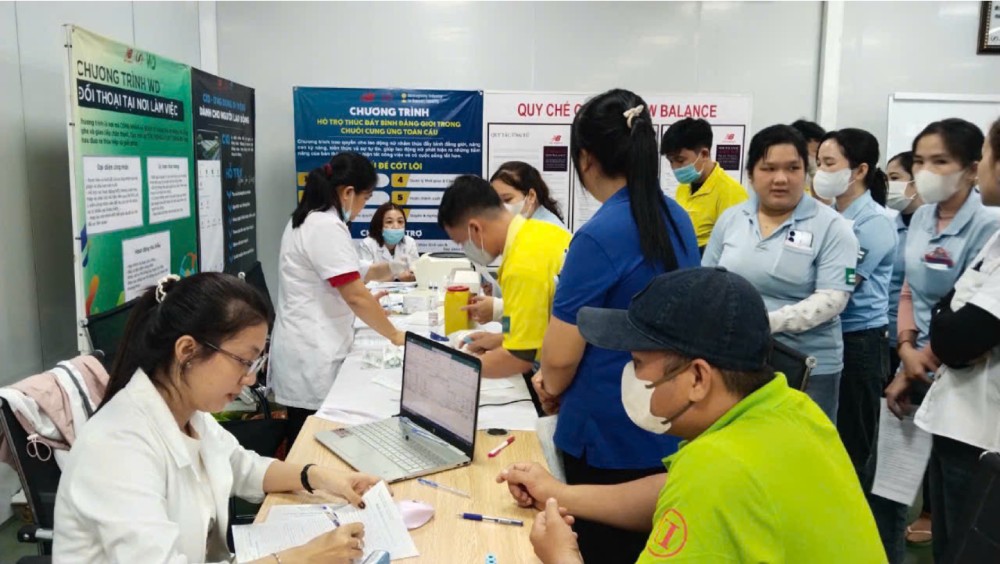 Chương trình nhận được sự hưởng ứng tích cực của đoàn viên, người lao động. Ảnh: Cẩm Tú