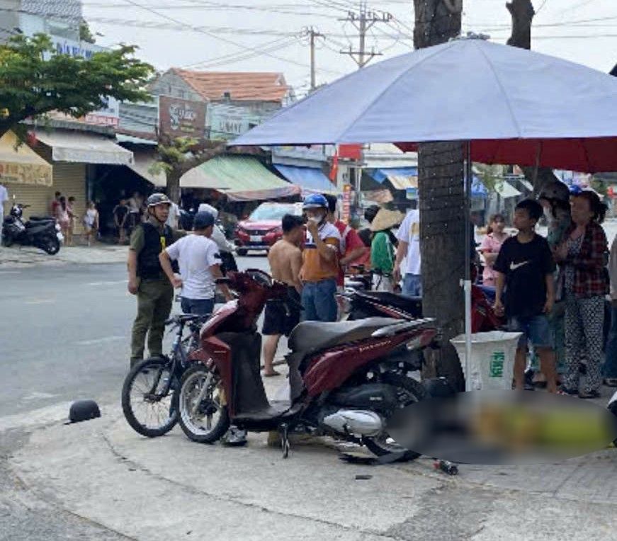 Hiện trường vụ tai nạn. Ảnh: Bạn đọc cung cấp