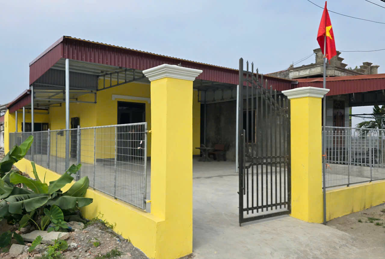 Những căn nhà mới đã được Ảnh: Diệu Anh