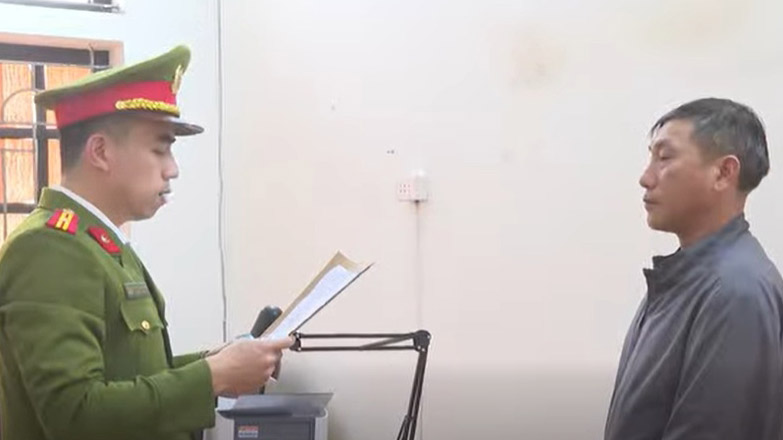 Đối tượng Hùng bị khởi tố. Ảnh: Công an Hà Tĩnh