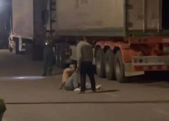 Functional forces are verifying the clip of the man being beaten at night. Photo: Cut from clip